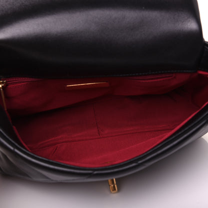 Chanel Lambskin Quilted Medium 19 Flap Black 5 of 16