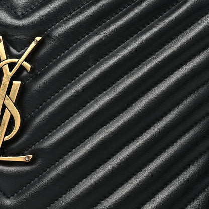 Saint Laurent Calfskin Matelasse Monogram Lou Camera Bag Black 7 of 9