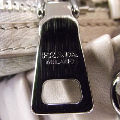 Prada Nappa Ruched Shoulder Bag Visone 9 of 9