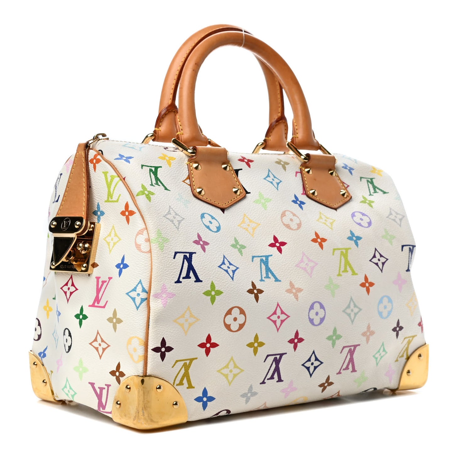 Monogram Multicolor Speedy 30 White