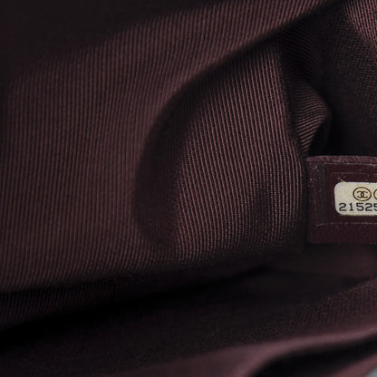 Chanel Calfskin Woven Medium Boy Flap Black White 7 of 12