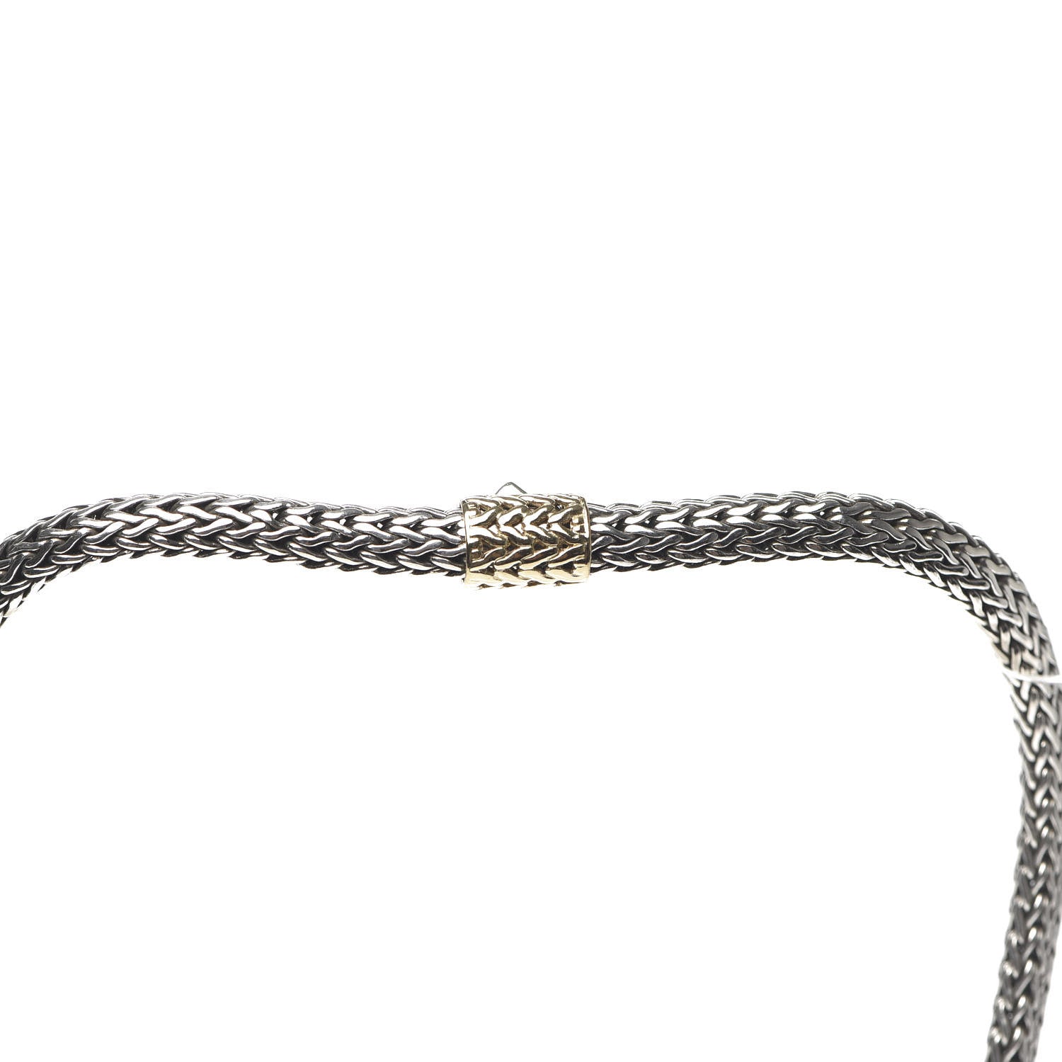 John Hardy Sterling Silver 18K Yellow Gold 6.5mm Classic Chain Necklace 4 of 5