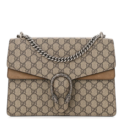 Gucci GG Supreme Monogram Medium Dionysus Shoulder Bag Taupe 1 of 7