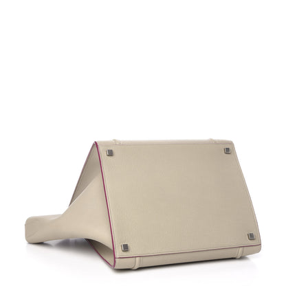 Celine Baby Grained Calfskin Medium Phantom Luggage Beige 4 of 10