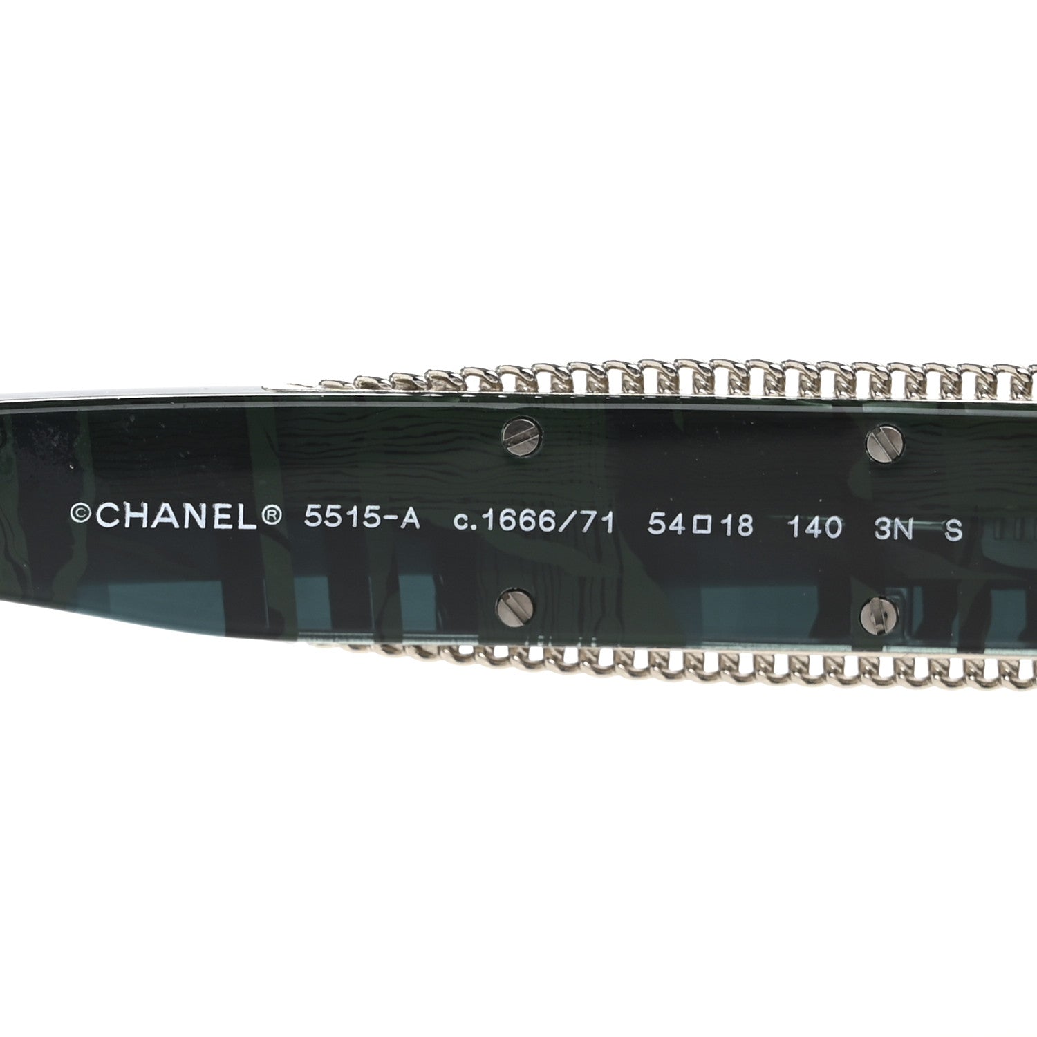 Chanel Acetate Oval Sunglasses 5515-A Green 5 of 8