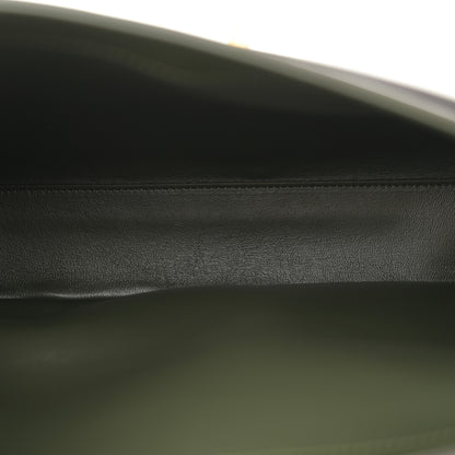 Celine Satinated Calfskin Medium 16 Top Handle Bag Khaki 5 of 12