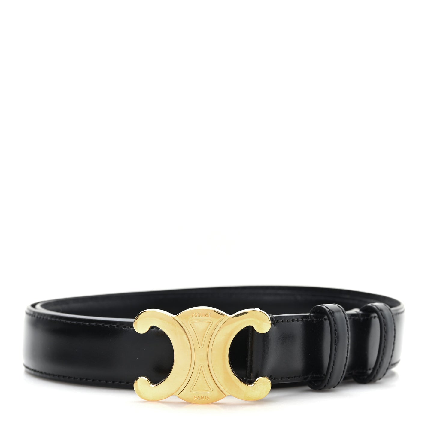 Box Calfskin Medium 25mm Triomphe Belt 90 36 Black