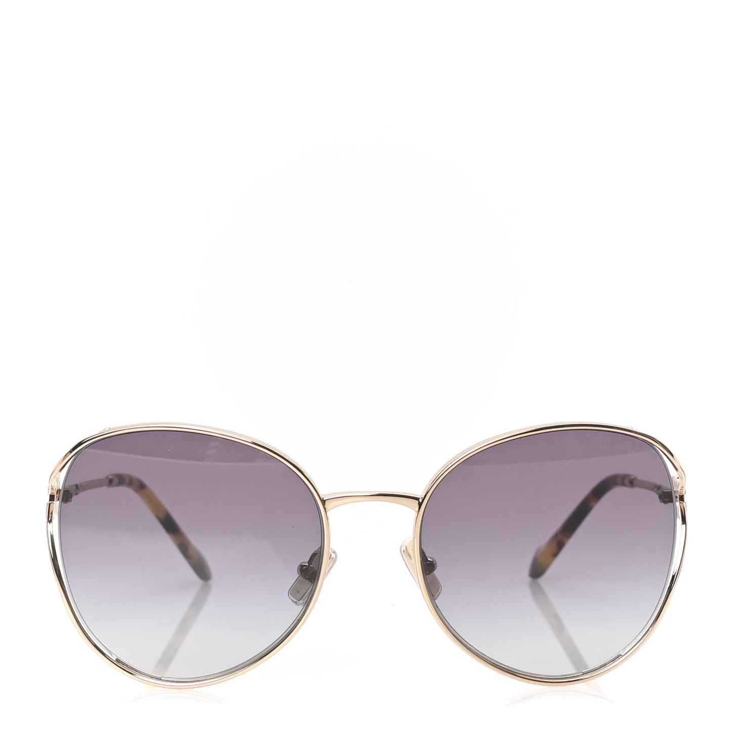 Metal Oval Sunglasses SMU52Y  Tortoise