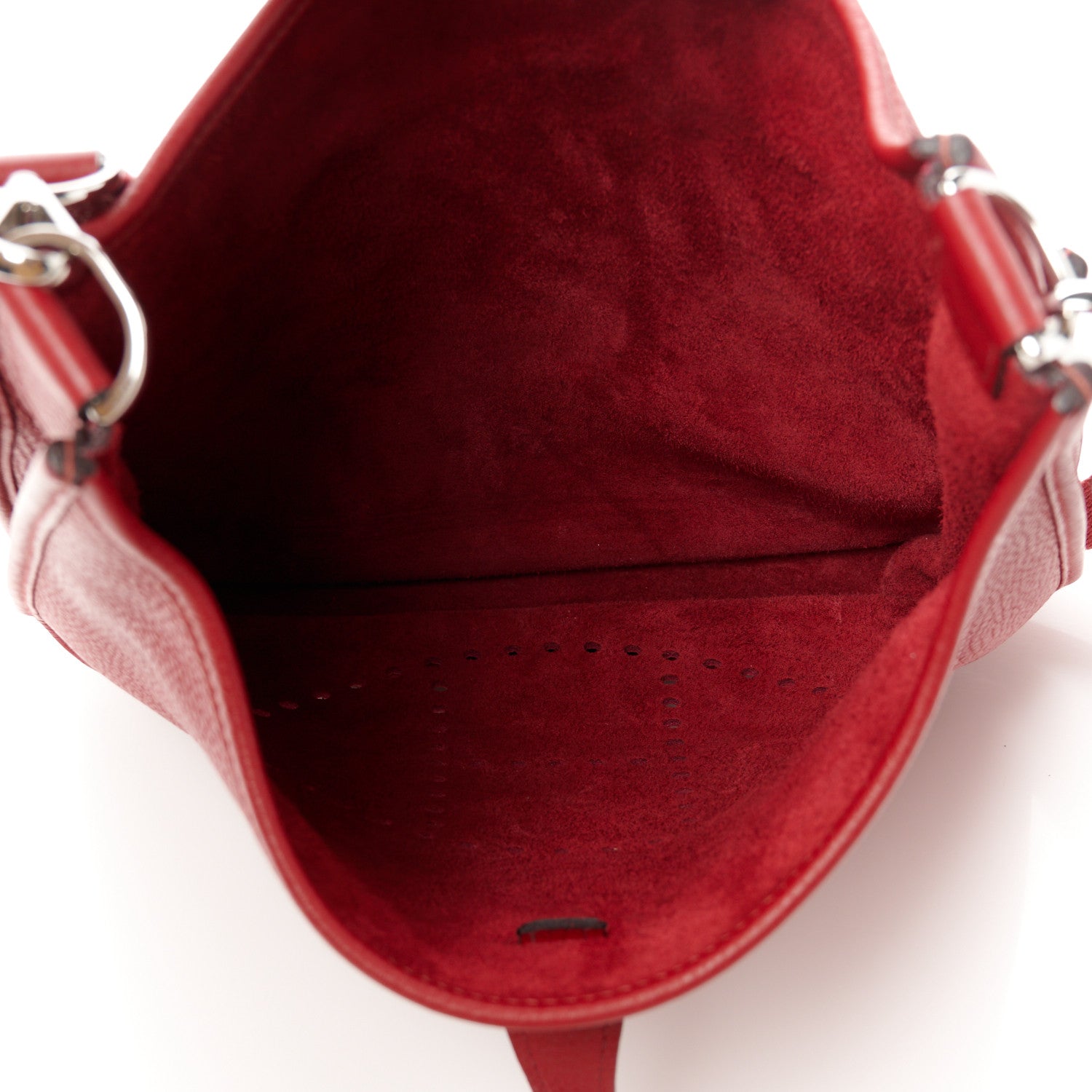 Hermes Taurillon Clemence Evelyne III PM Rouge Grenat 5 of 10