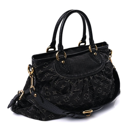 Louis Vuitton Denim Neo Cabby MM Black 2 of 8
