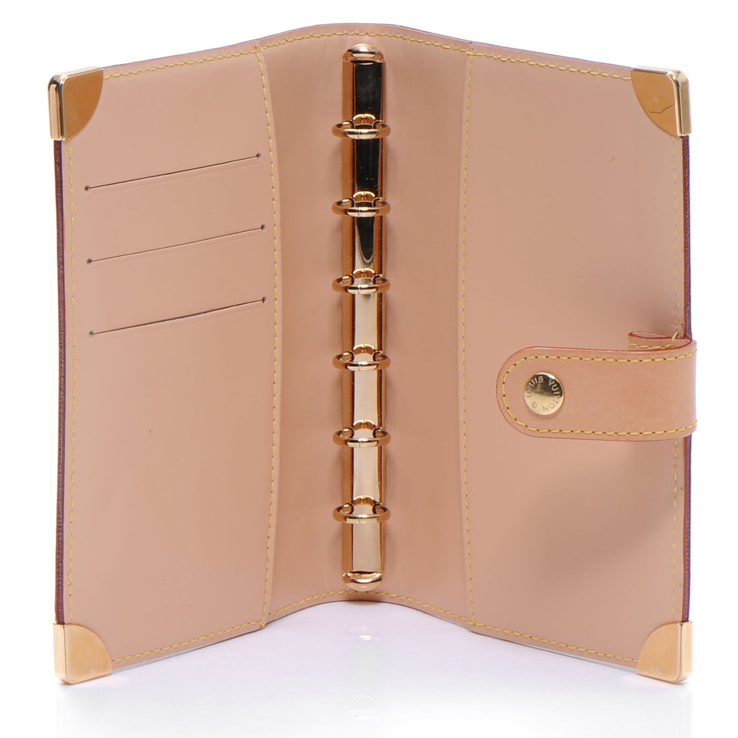 Monogram Multicolor Small Ring Agenda Cover Black