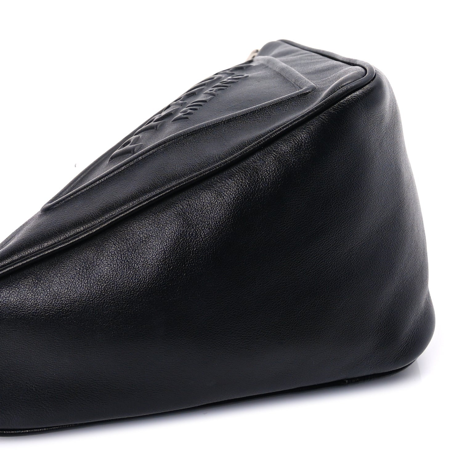 Prada Grace Lux Triangle Shoulder Bag Black 7 of 7