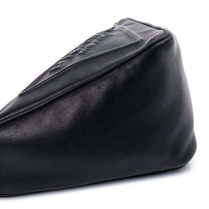 Prada Grace Lux Triangle Shoulder Bag Black 7 of 7