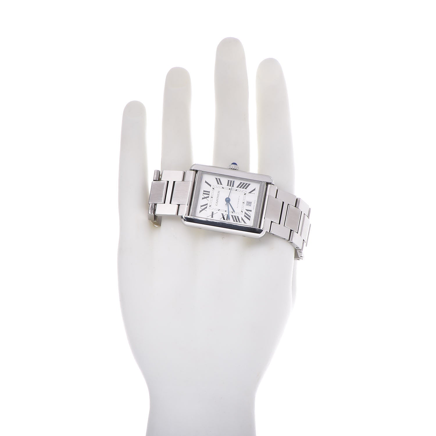 Cartier Stainless Steel 31mm Tank Solo Automatic Watch 2 of 9