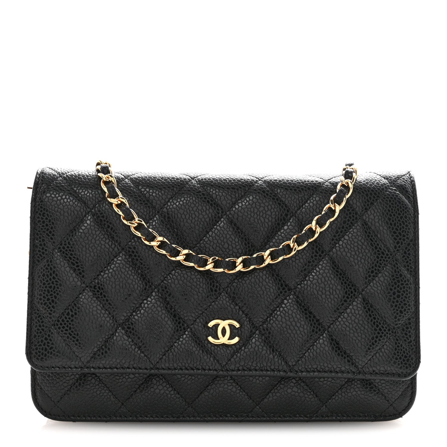 Chanel Caviar Quilted Wallet On Chain WOC Black 1 of 13