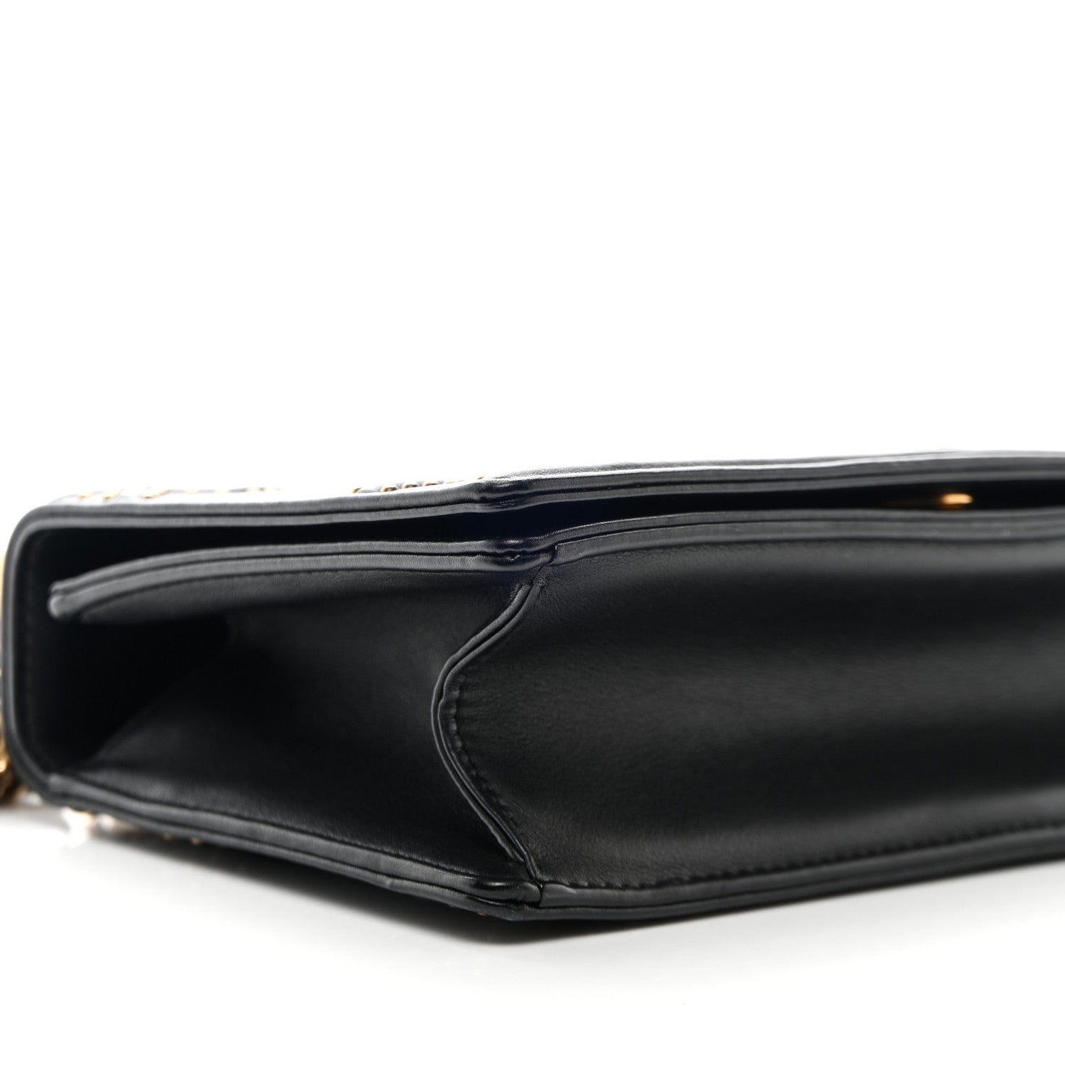 Christian Dior Lambskin Studded Small Diorama Flap Bag Black 10 of 11