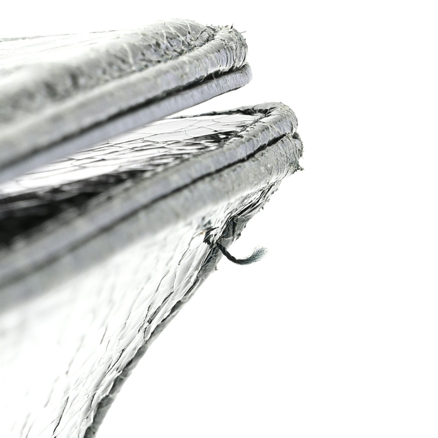 Ceramic Effect Deerskin Large Diorama Flap Bag Malachite Green