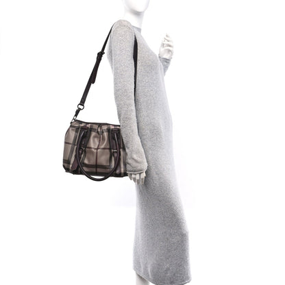 Burberry Smoked Check Small Northfield Tote Plum 2 of 7