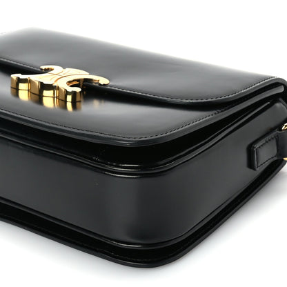 Celine Shiny Calfskin Medium Triomphe Black 8 of 8