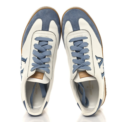 Louis Vuitton Calfskin Frontrow Sneakers Blue 2 of 7