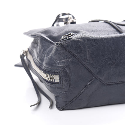 Balenciaga Veau Papier A6 Zip Around Tote Bleu Nuit 9 of 11