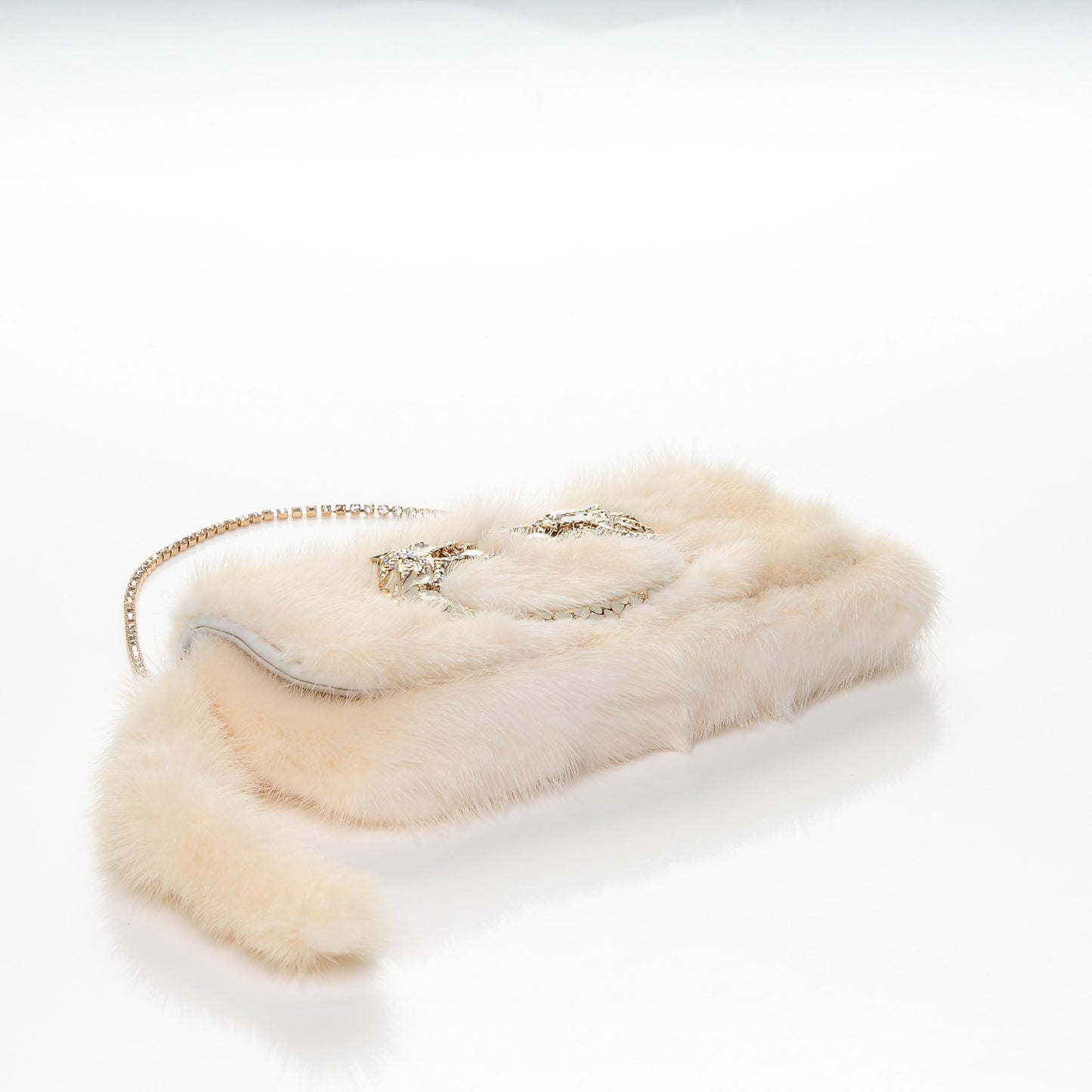 Mink Jewel Dragon Evening Bag