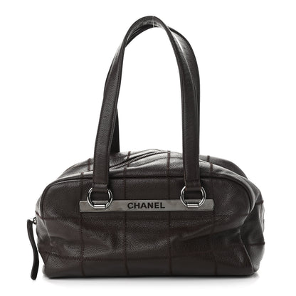 Chanel Caviar Square Stitched Tote Brown 1 of 11