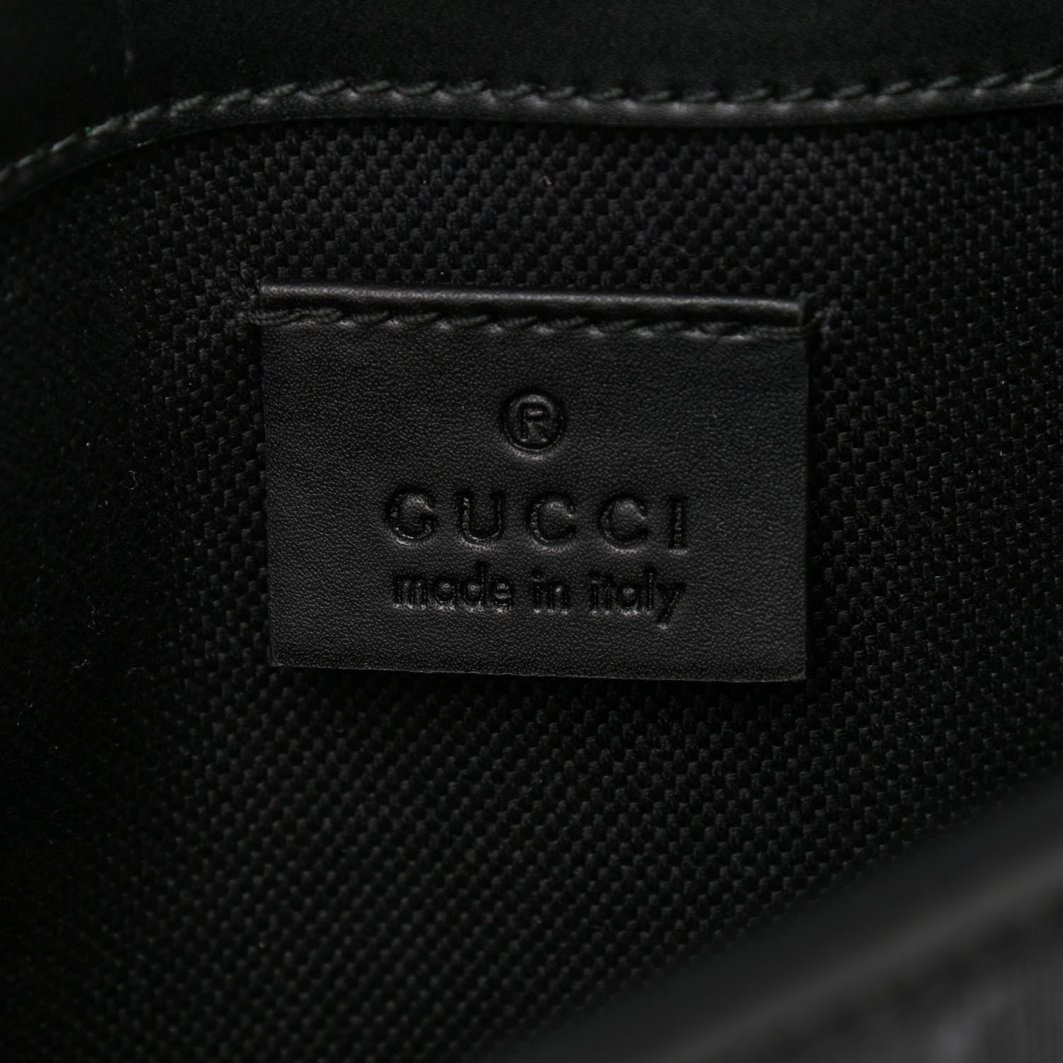 Gucci GG Supreme Monogram Web Slim Belt Bag Black Grey 6 of 9