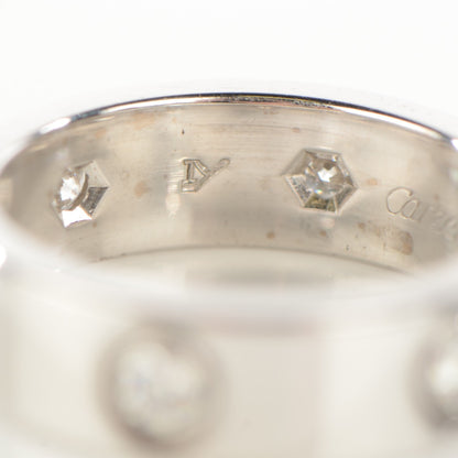 Cartier 18K White Gold 6 Diamond 5.5mm LOVE Ring 50 5.25 3 of 7