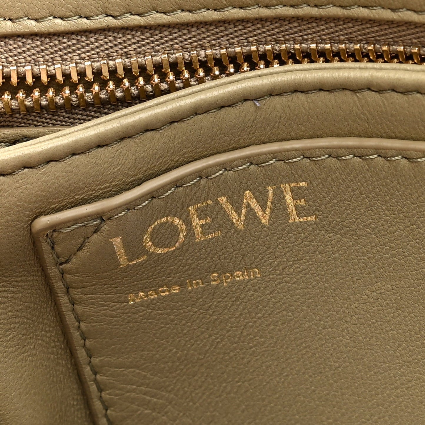 Lambskin Goya Puffer Bag Clay Green