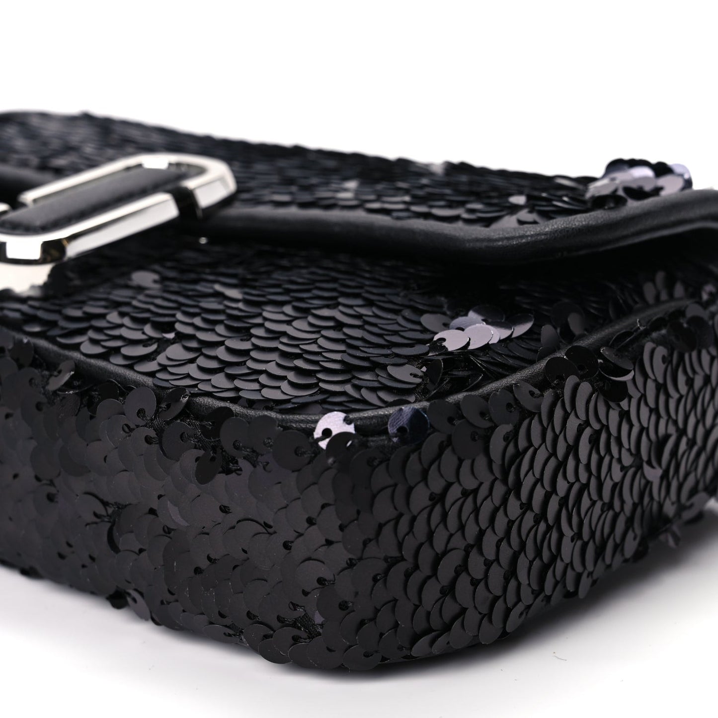 Sequin J Marc Mini Shoulder Bag Black