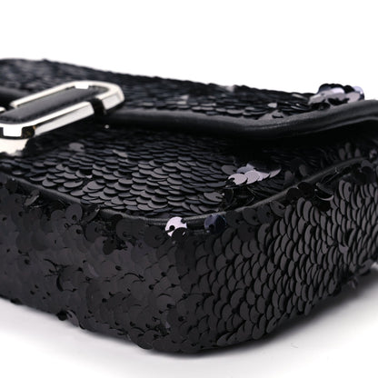 Marc Jacobs Sequin J Marc Mini Shoulder Bag Black 9 of 10