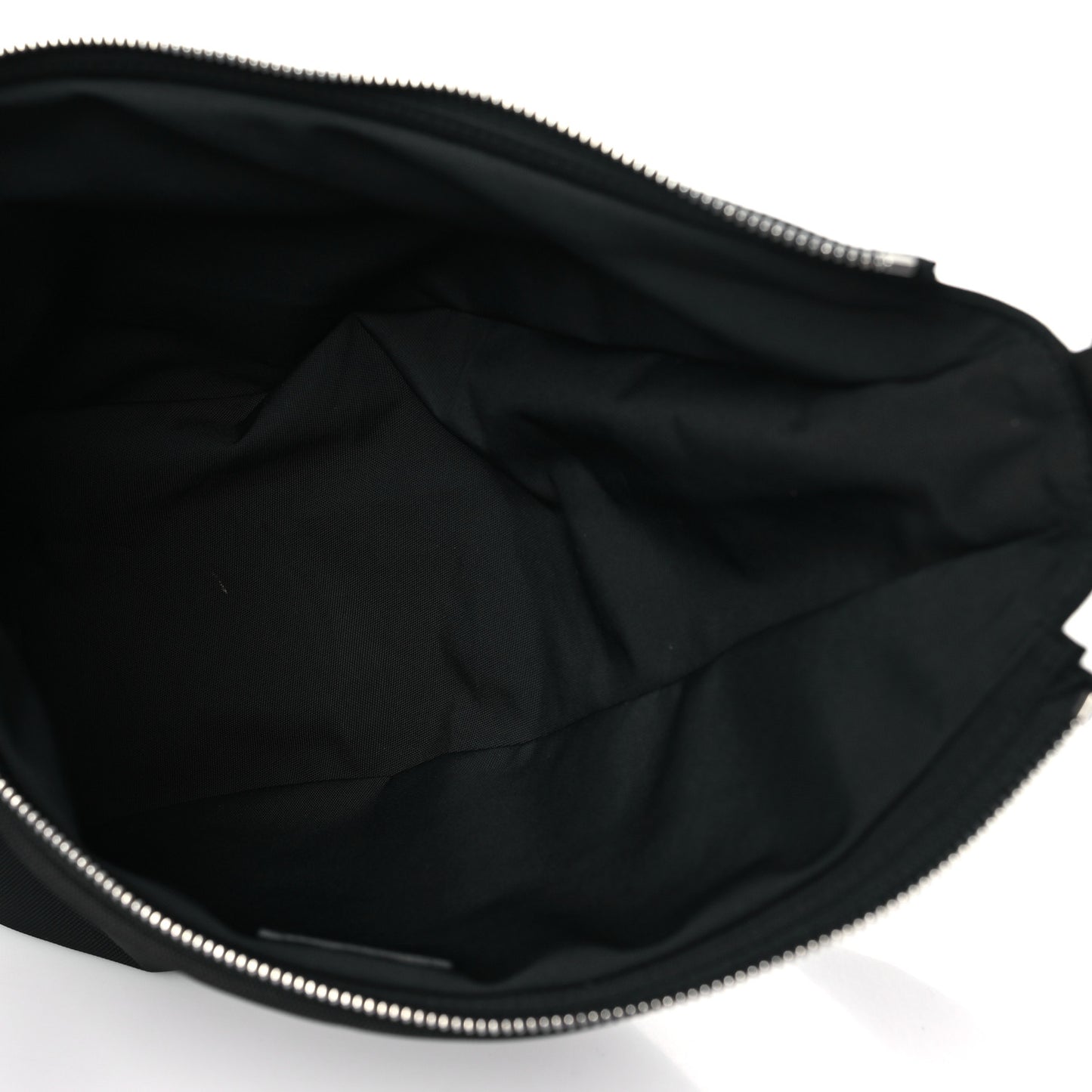 Nylon Slouchy Banana Two Bag Black