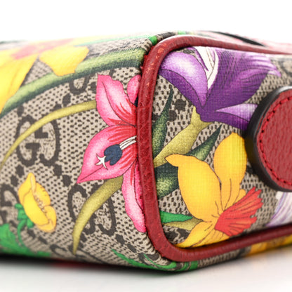 Gucci GG Supreme Monogram Flora Web Mini Ophidia Shoulder Bag Red 10 of 10