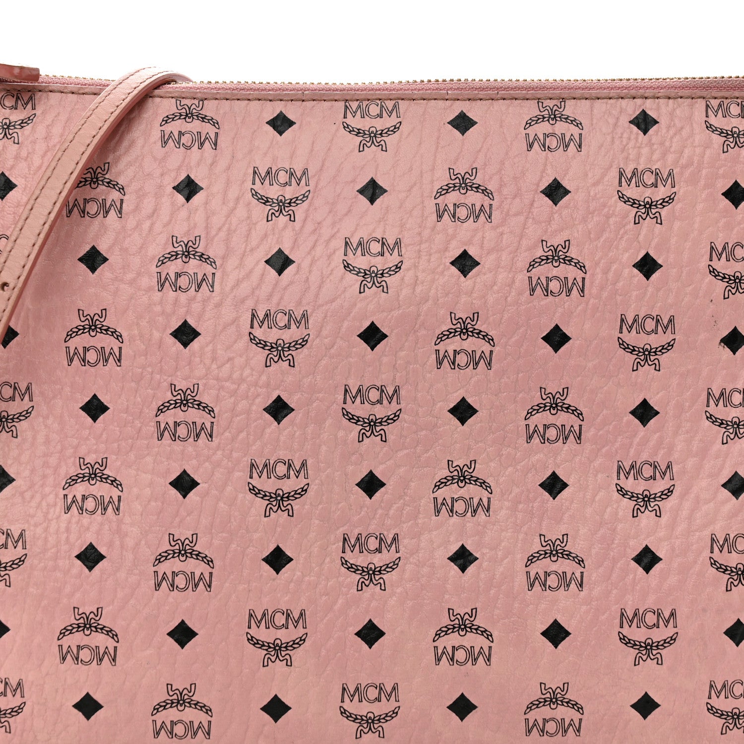 MCM Visetos Medium Crossbody Pouch Light Pink 8 of 19