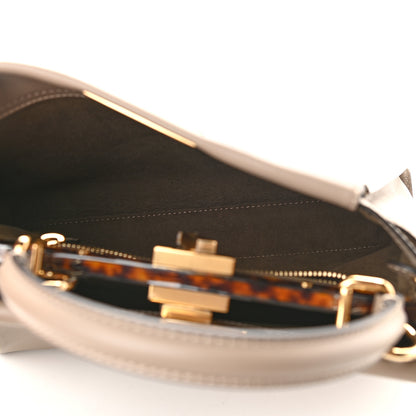 Fendi Vitello Seta Plexiglass Tortoise Medium Peekaboo Iconic Satchel Tortora 5 of 9