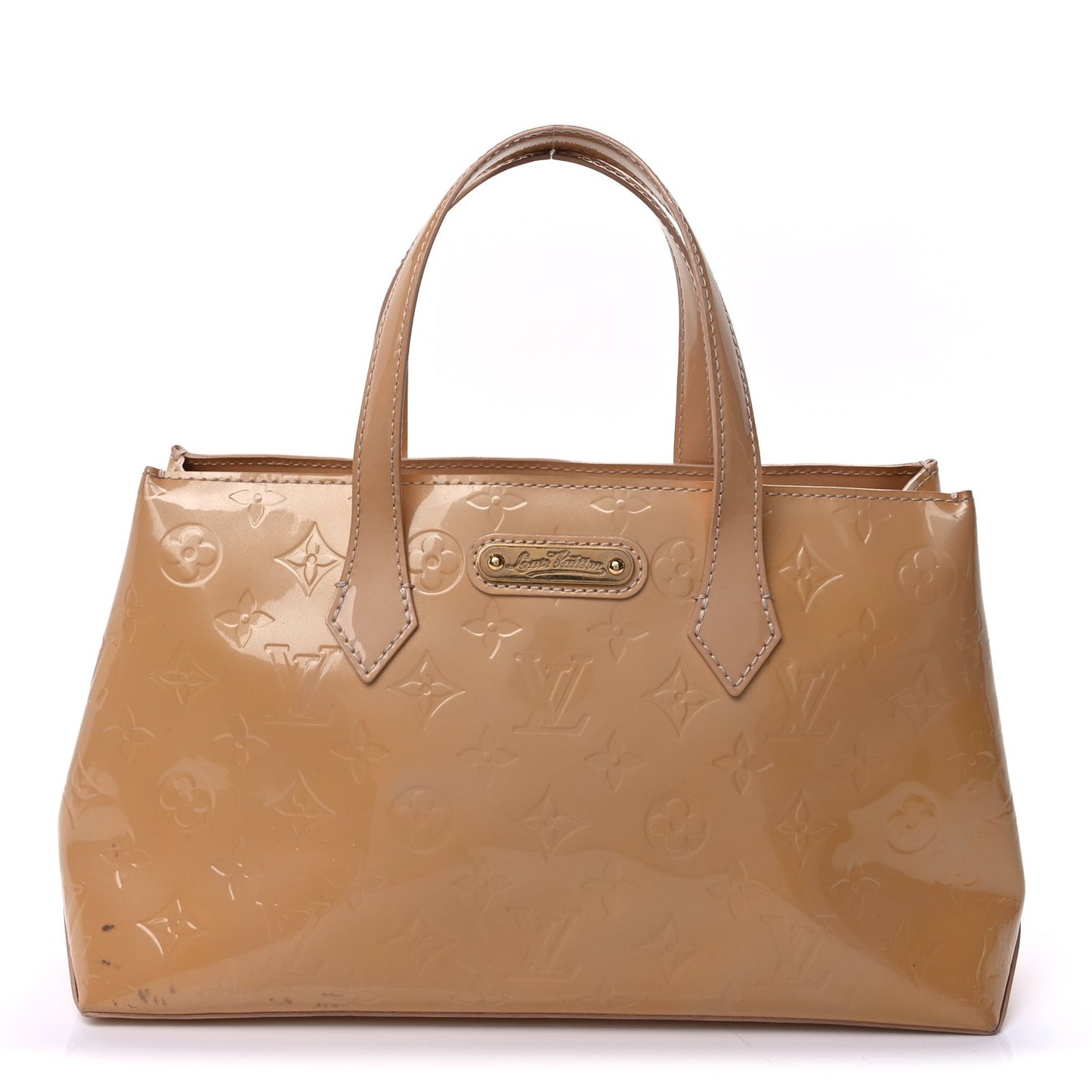 Wilshire Monogram Vernis Handbag Rose Florentin