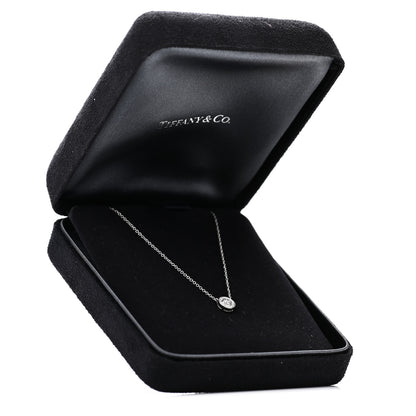 Tiffany Platinum Diamond Circlet Pendant Necklace 6 of 6