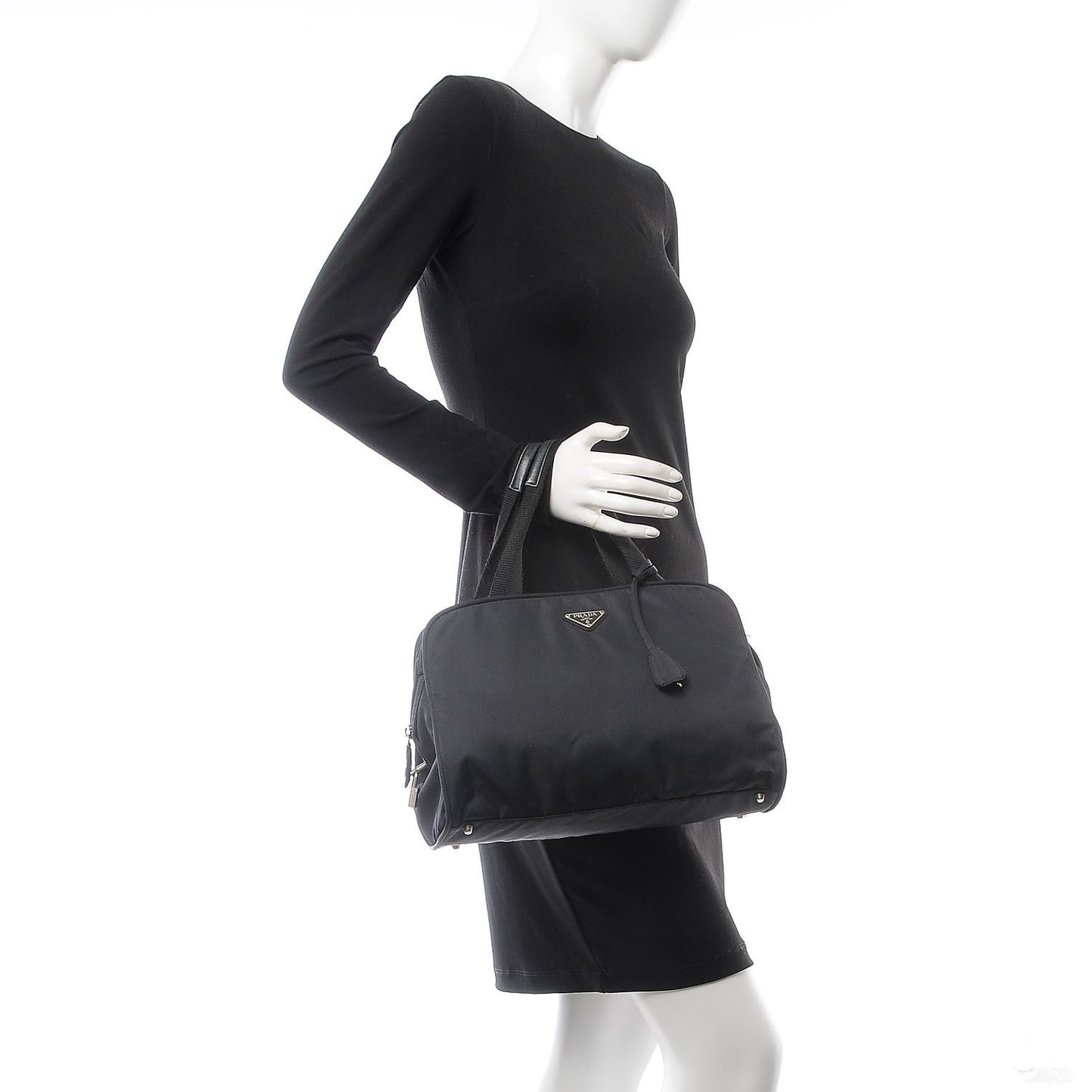 Tessuto Nylon Satchel Nero Black