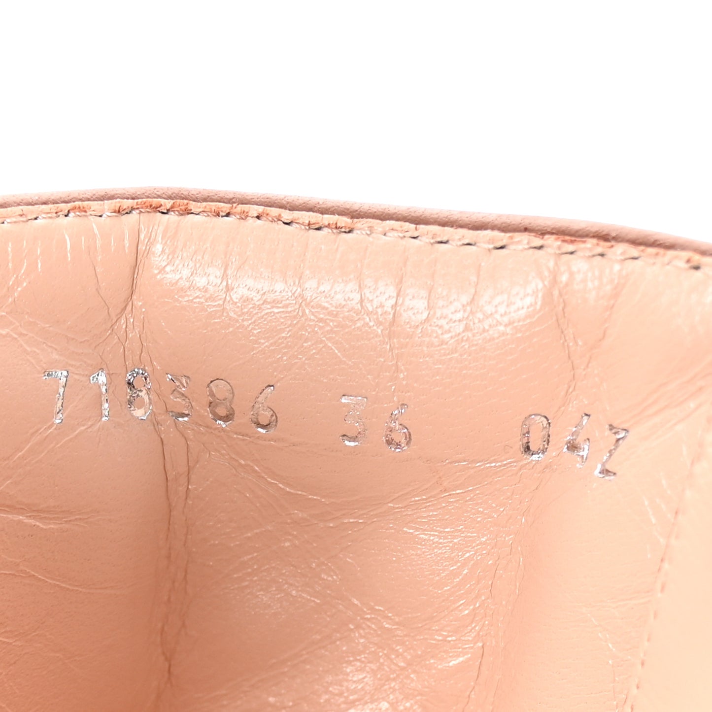 Cordovan Lux Nappa GG Matelasse Lace Up 60mm Combat Boots 36 Dark Hazel Brown