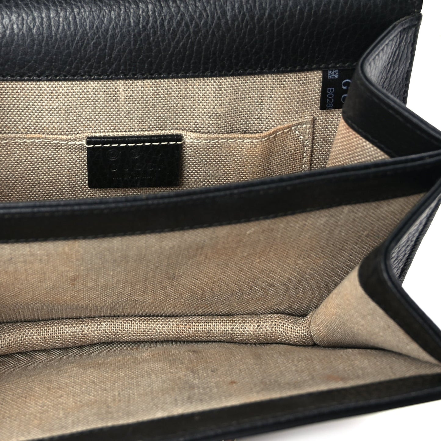 Dollar Calfskin Small Interlocking G Shoulder Bag Black