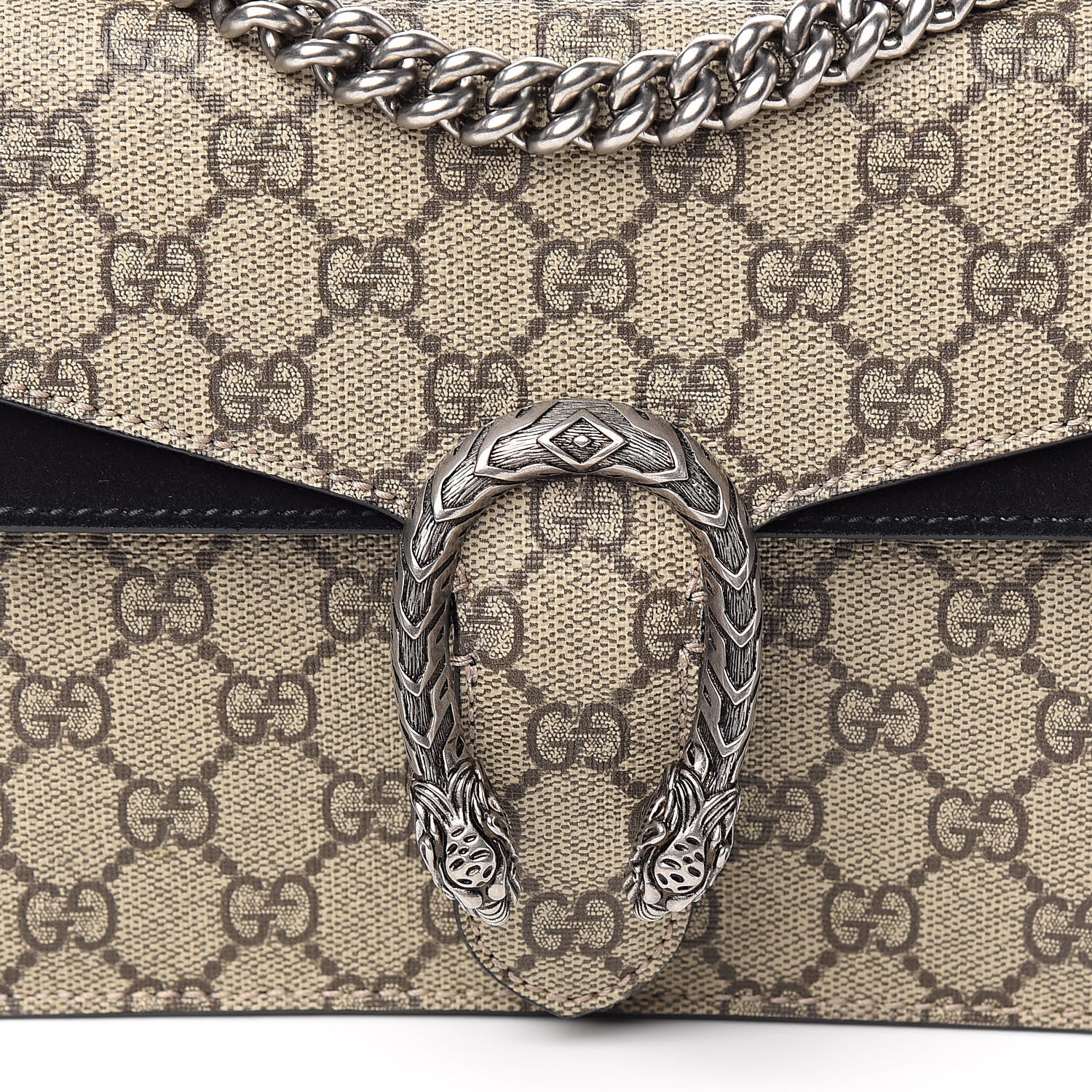 Gucci GG Supreme Monogram Mini Dionysus Shoulder Bag Black 12 of 13
