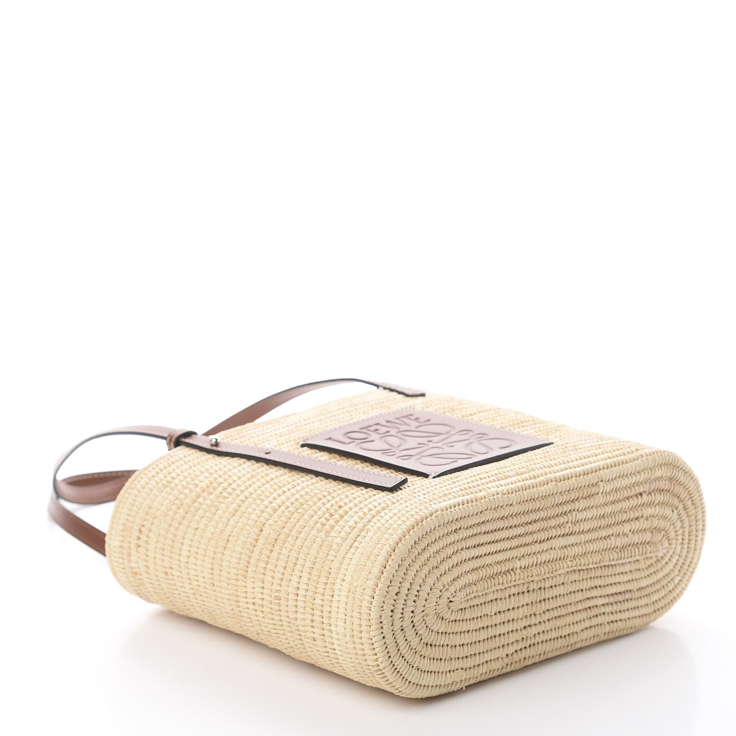 Loewe Raffia Square Basket Tote Bag Natural Tan 3 of 7