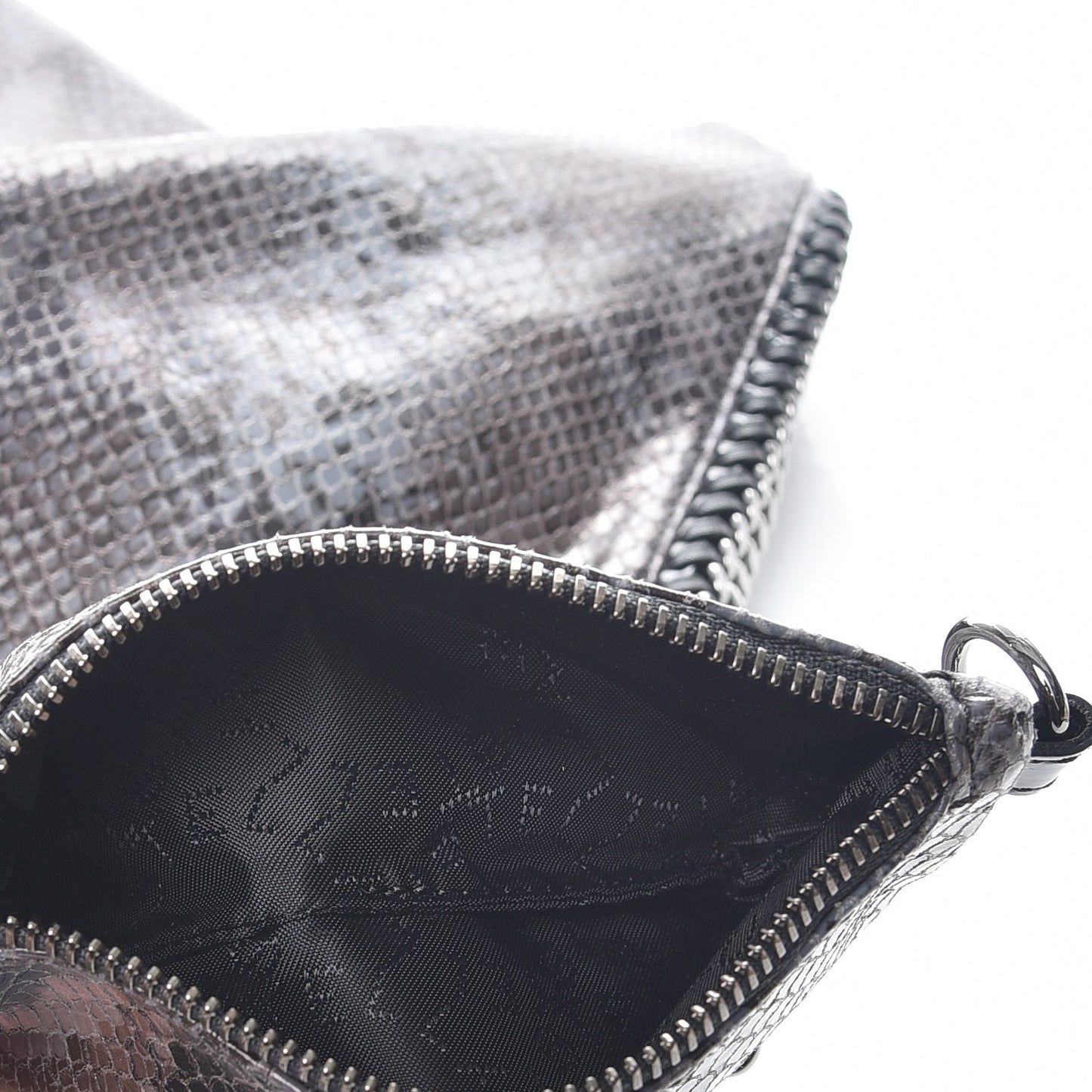Eco Python Big Falabella Tote Dark Grey