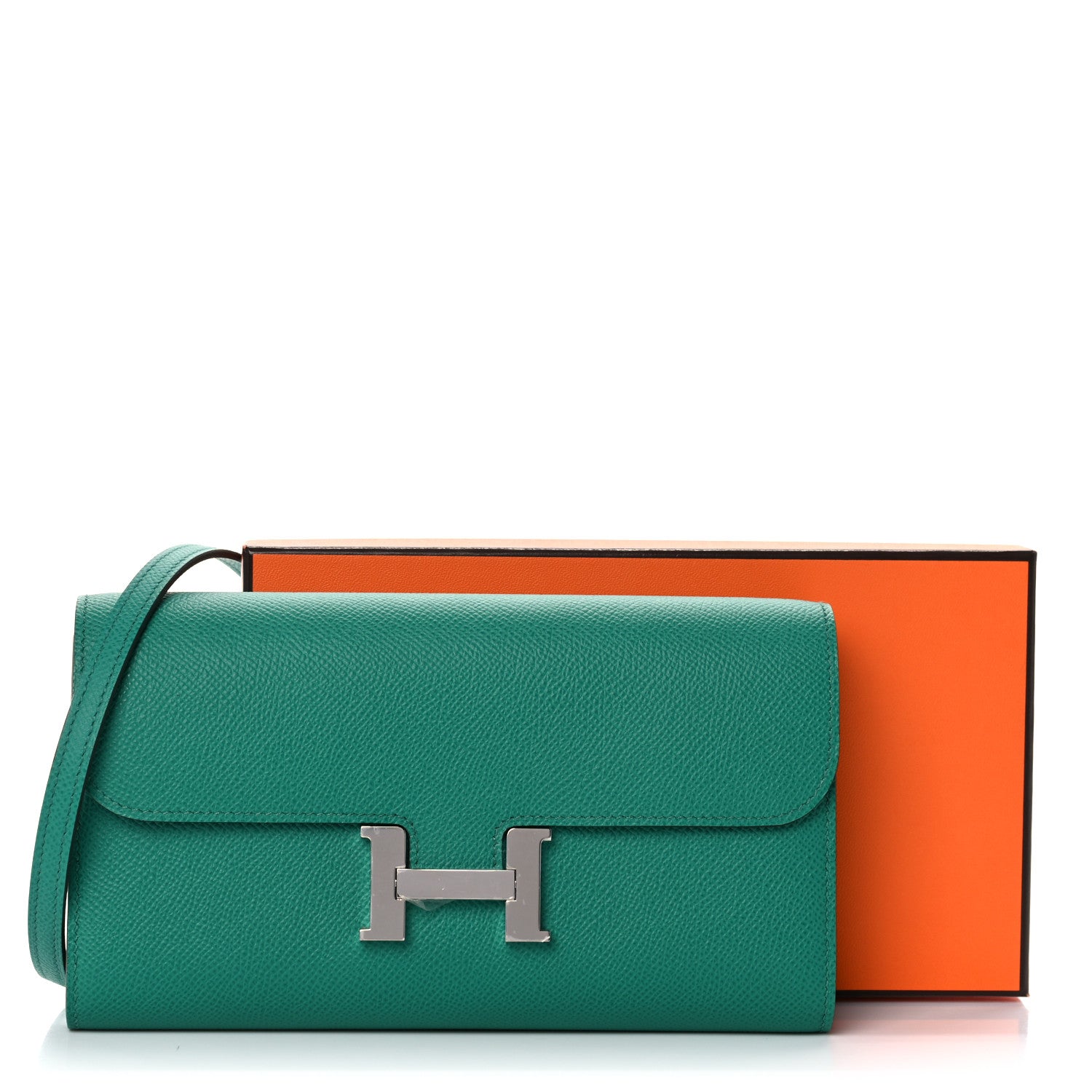 Hermes Epsom Constance Long To Go Wallet Vert Vertigo 14 of 14