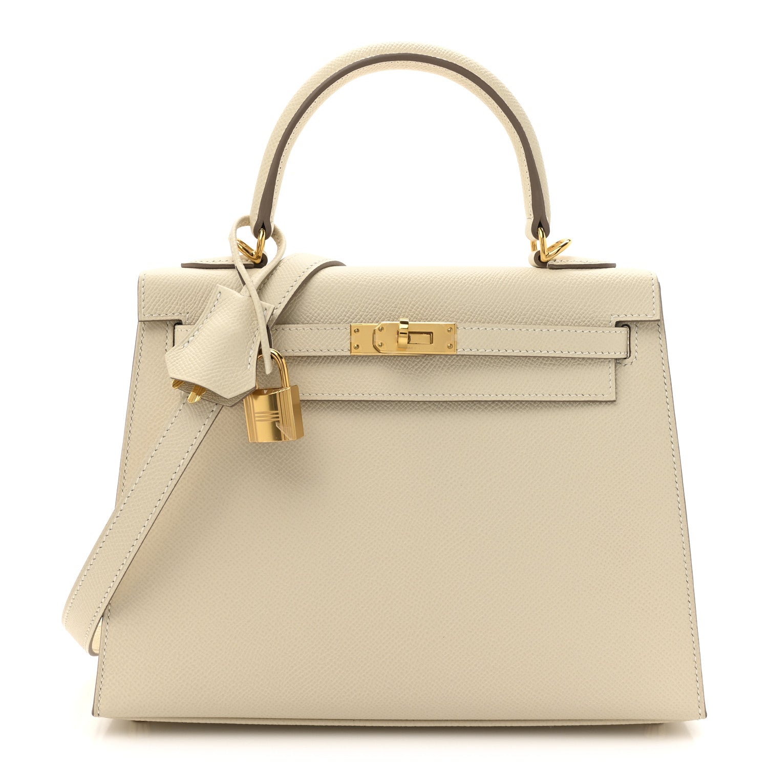 Hermes Epsom Kelly Sellier 25 Craie 1 of 11