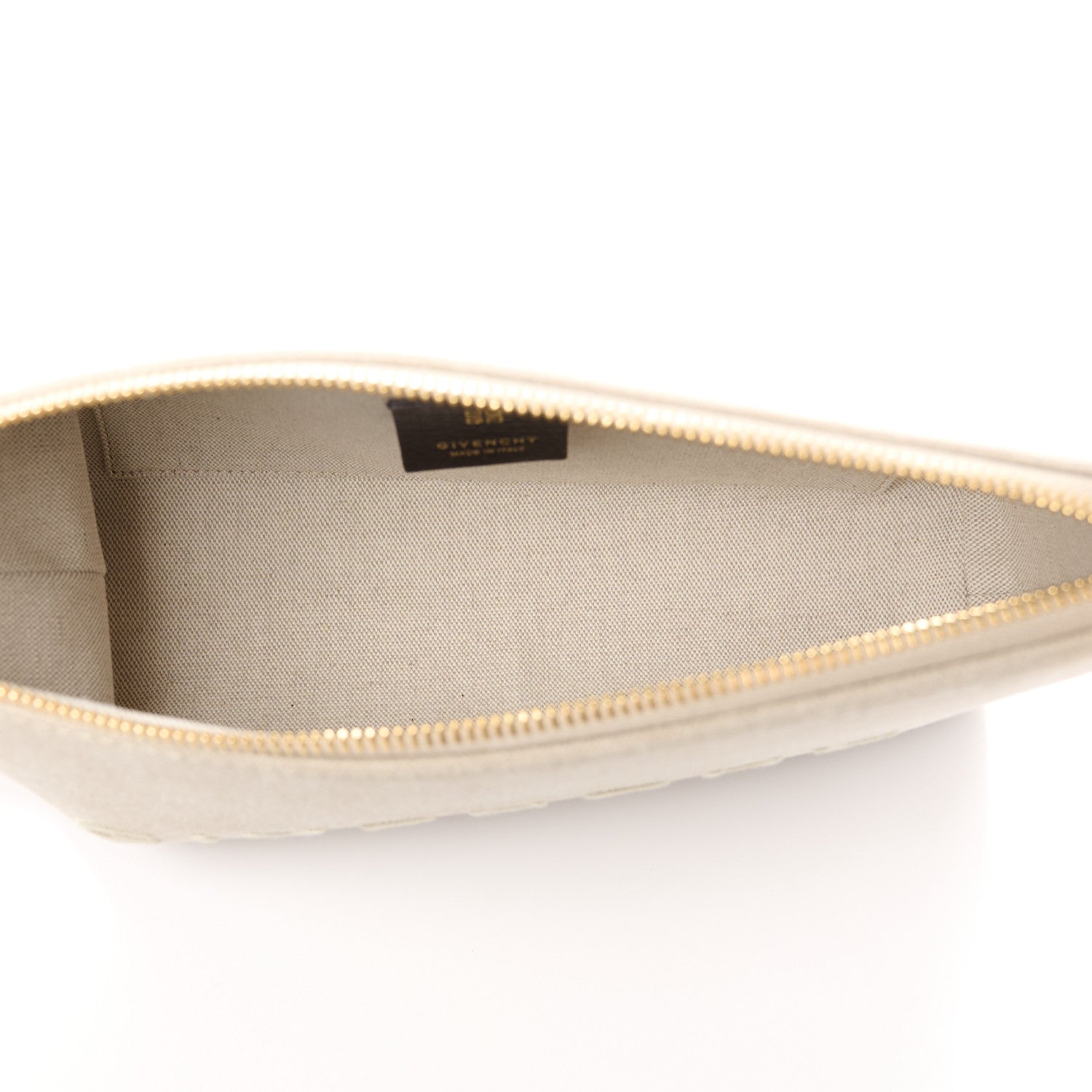 Givenchy Canvas Travel Pouch Pouch Wristlet Army Beige 5 of 10