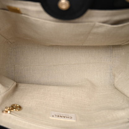 Chanel Mixed Fibers Small Deauville Tote Black 6 of 7