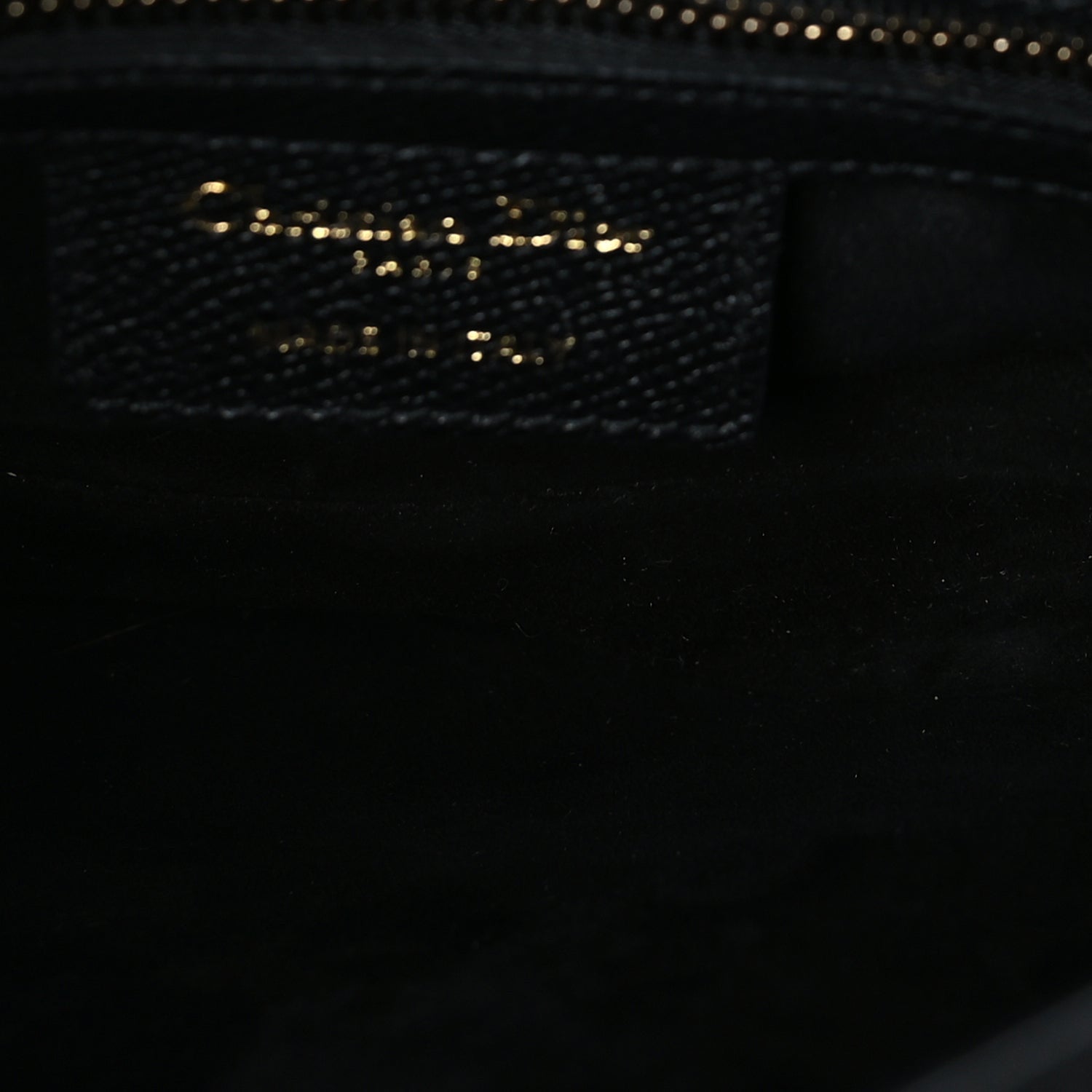 Christian Dior Grained Calfskin Saddle Bag  Black 4 of 8