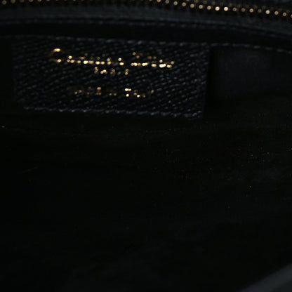 Christian Dior Grained Calfskin Saddle Bag  Black 4 of 8